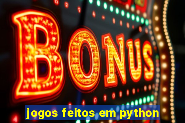 jogos feitos em python